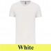 Kariban Men's Bio150 V-Neck T-Shirt white